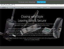 Tablet Screenshot of exidor.co.uk
